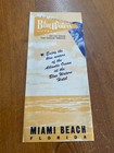 Vintage 1950   s Miami Beach Blue Waters Hotel Brochure  Florida