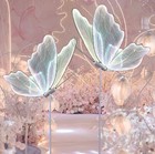 2pc Butterfly Floor Lamp ceiling Lamp for Wedding Party Decorations Props-31 5in