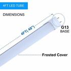 4 Foot Led Tube T8 Double-end Fluorescent Replacement 22w 6000k Frosted 85-277v