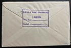 1961 London England First Flight Airmail Cover To Singapore Malay Boac Jet Liner