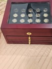 State Quarters 250 Gold Plated Uncirculated  Complete Set  In Cherry Cases