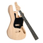 Leadzm Diy 4 String Jazz Style Electric Bass Guitar Kits With Mahogany Body
