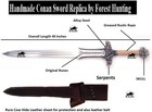 Conan The Barbarian Sword Real Full Tang Atlantean Swords 5160 Carbon Steel Bras
