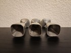 Vintage Norway Pewter Cordials Cups Shot Glasses Bm Seagull Pewter Set Of 3