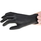 Pro-safe 50-pack 8-mil Diamond-texture Disposable Black Nitrile Gloves  Large