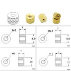 M2 2 5 M3 M4 Brass Knurled Thumb Nut Hand Tighten Grip Knob Round Adjustment Nut