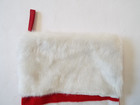 Dan Dee Collectors Choice Red White Striped Christmas Stocking Faux Fur Cuff 20 
