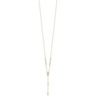 14k Yellow Gold Miraculous Medal And Cross Rosary Design Y-drop Necklace 17 75 