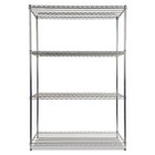 Alera Sw504824sr 48  X 24  X 72  Industrial 4-shelf Wire Shelving Kit - Ag New