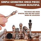 12 5  Wooden Chess Set - Weighted Metal Pieces - Storage Drawers  2 Extra Queens