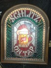 Vintage Schlitz On Tap Beer Sign Lighted Faux Stained Glass Advertising Sign
