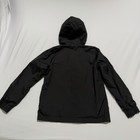 Adidas Originals Kids Windbreaker Jacket Size S 9-10 140 Black 3 Stripes Hooded