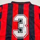 Autographed signed Paolo Maldini Ac Milan Black red Jersey Beckett Bas Coa