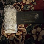 Vintage Star Cut Glass Anchor Hocking Coasters Set Of 6