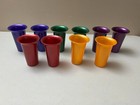 Set Of 10 Anodized Aluminum Stackable  Tumblers