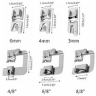 6x Rolled Hem Presser Foot For Singer Brother Janome Sewing Hemmer Home N929