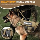 Service Dog Vest Harness For Large Dog  Tactical Working Molle Vest With 10 Pet 