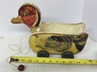 Vtg  1950   s Fisher-price  724 Ding Dong Ducky Wooden Pull Toy