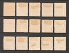 Austria Postage Due Stamps  1946  Used unused  Scott   J189-j203  Complete Set