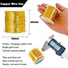 203 Feet Tarnish Resistant Copper Wires 24 Gauge 0 5mm Jewelry Craft Wires Be   