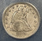 1875-s s Twenty-cent Piece 20c Anacs Au50 Fs-302