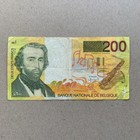 Saxophone Belgium 200 Francs Banknote 1995 Sax Pre Euro World Currency Money