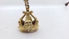 Vintage 1928 Watch Fob Locket Victorian Style 2 Photo Long Chain 10k Gold Plate