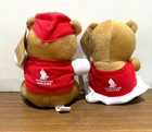 Singapore Airlines Boy   Girl In Red Cloths Plush Teddy Bear Set  sia 