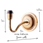 Pooky Swanneck Wall Fixture In Anti  hard Wired just Fixture But Have Shades Too