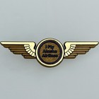 I Fly Alaska Airlines Wings Badge Pin Plastic Pilot Flight Attendant Kids
