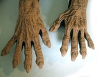 Old Woman Man Hands Claws Scary Funny Adult Halloween Costume Gloves
