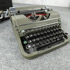 Underwood Champion Typewriter Portable W  Case Serviced New Ink Works 1949 Usa