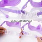 Swimming Goggles With Nose Cover Anti-fog Uv Protection Wide View