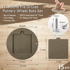 15 Pcs Bat For Pottery Wheel Adapter With Removable Inserts Pottery Bats For  