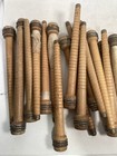 Wood Bobbins Quills Vintage Factory Reclaimed  8 3 4 And 7 3 8   Lot Of 30