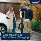 Outdoor Ev Charger Pedestal For Tesla   J1772 Charger weatherproof protect heavy