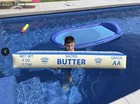 5 Ft Giant Butter Stick Inflatable Noodle Swimming Pool Float Toy - Bigmouth Inc