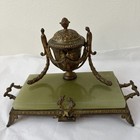 French Bronzed 19th Century Inkwell   Candle Holder
