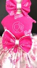 Dog Harness Dress Barbie With Matching Hair Bow New  Free Shipping