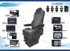 New Prime Seating Tc200lbk Genuine Black Leather Air Ride Truck Seat