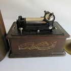 Edison Standard Cylinder Phonograph With Case Wing Arm Horn As Shown Untested