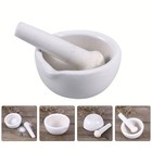 Mini Porcelain Mortar And Pestle Set Herb Grinder Pill Crusher Grinding Bowl Set