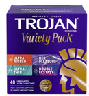 Trojan Variety Pack Condoms Lubricated Latex 40 Count Pleasure Pack Ex 05 28