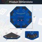 48  Poker Table Top - 8 Player Foldable Texas Holdem Poker Table Topper