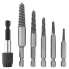 6pcs Screw Extractor Easy Out Drill Bits Kit Damaged Screw Bolt Stud Remover Set