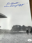 Secretariat - Ron Turcotte Signed 16x20 Belmont Photo 1973 Inscribed  - Jsa  coa
