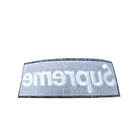 Embroidered Supreme Black Canvas Sew-on Patches     4 875 Inches Wide