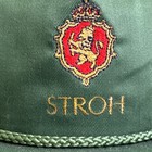 Rare Stroh Vintage Hat Green Adjustable Snapback Cap Wide Brim New Mint Beer