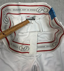 Rawlings Men   s Baseball Pants Xl White Red Piping Semi-relaxed Fit Nwt   