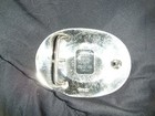 Vintage Metal Belt Buckle  Silver And Brass  Horse Back Riding  Nice Design